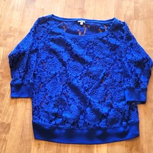 Charlotte Russe lace sweater